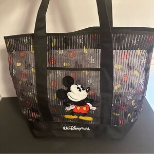 Disneyland Resort Micky Mouse Tote Cloth/Plastic Fabric
